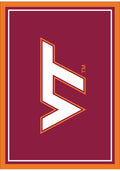 Virginia Tech Hokies 8x11 Spirit Interior Rug - Maroon