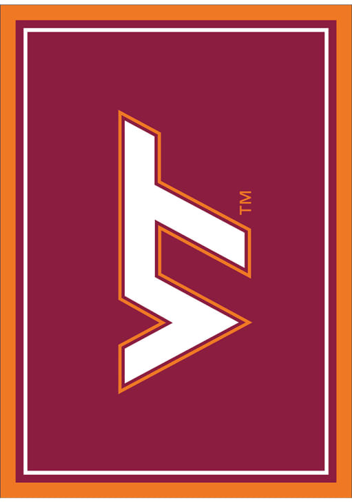 Virginia Tech Hokies 8x11 Spirit Interior Rug - Maroon