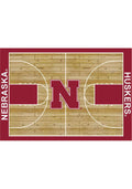 Nebraska Cornhuskers 6x8 Courtside Interior Rug - Scarlet Red