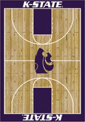 K-State Wildcats 6x8 Courtside Interior Rug - Wood