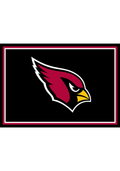 Arizona Cardinals 3x4 Area Rug Interior Rug - Black