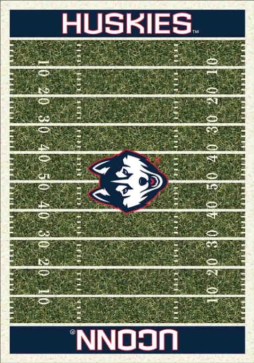 UConn Huskies 6x8 Homefield Interior Rug - Navy Blue