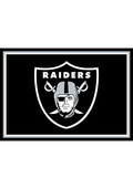 Las Vegas Raiders 3x4 Area Rug Interior Rug - Black