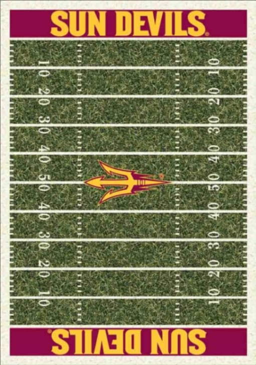 Arizona State Sun Devils 6x8 Homefield Interior Rug - Maroon