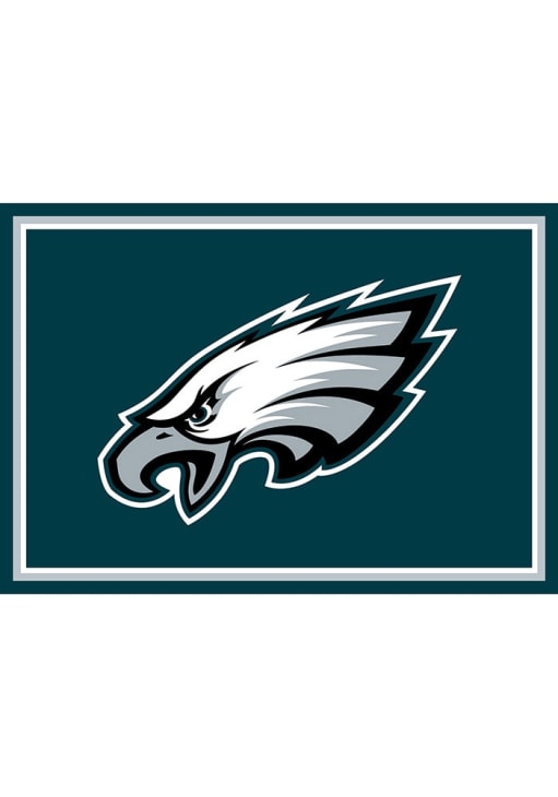 Philadelphia Eagles 3x4 Area Rug Interior Rug - Midnight Green