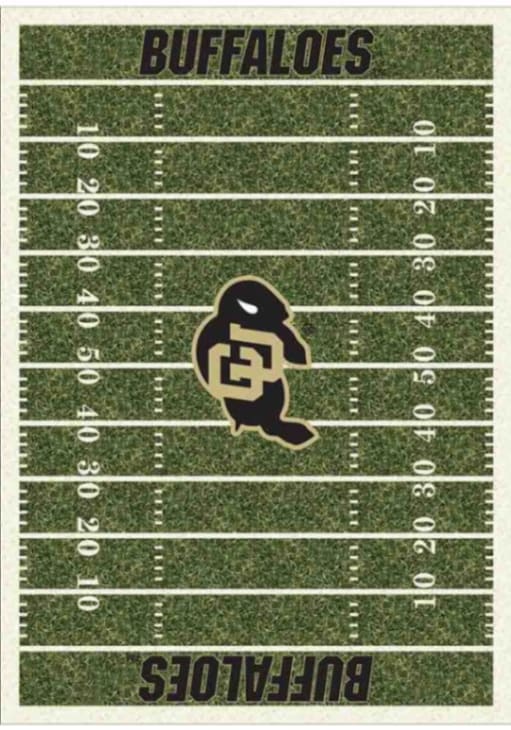 Colorado Buffaloes 8x11 Homefield Interior Rug - Black