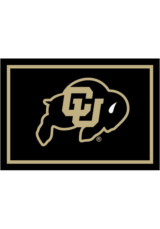 Colorado Buffaloes 3x4 Area Interior Rug - Black