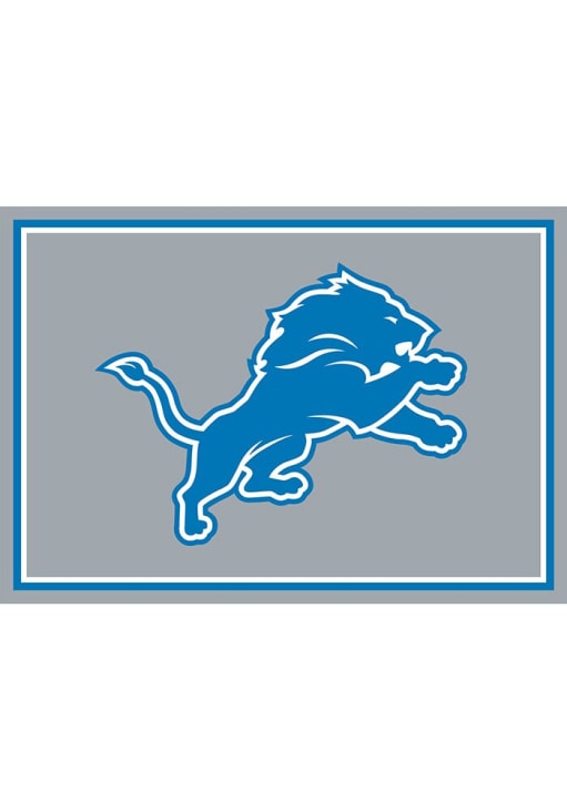 Detroit Lions 3x4 Area Rug Interior Rug - Silver