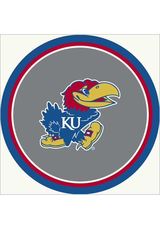 Kansas Jayhawks 64" Diameter Interior Rug - Ash