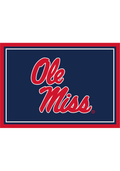 Ole Miss Rebels 8x11 Spirit Interior Rug - Navy Blue