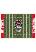 NC State Wolfpack 6x8 Homefield Interior Rug - Red