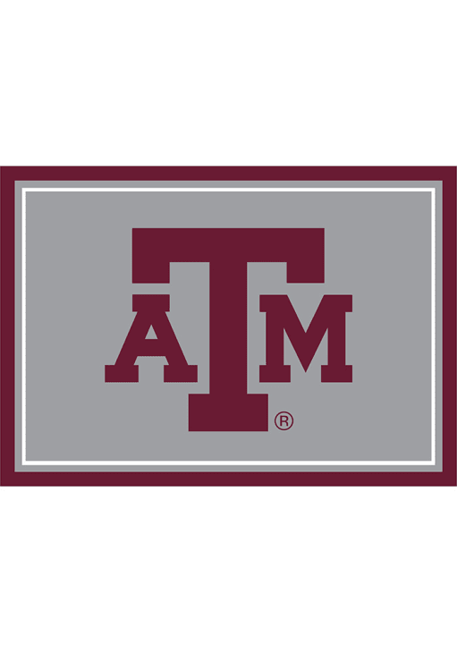 Texas A&M Aggies 6x8 Spirit Interior Rug - Ash