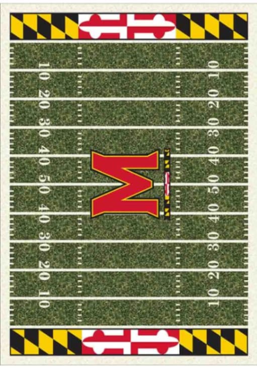 Maryland Terrapins 8x11 Homefield Interior Rug - Red