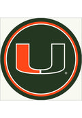 Miami Hurricanes 64" Diameter Interior Rug - Green