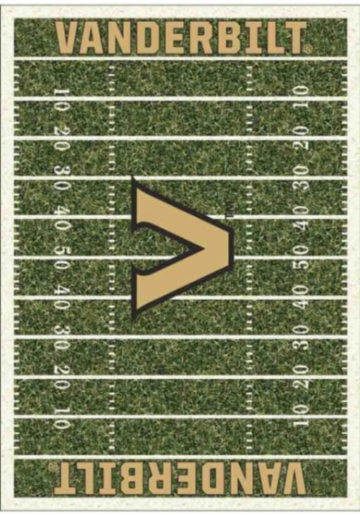 Vanderbilt Commodores 4x6 Homefield Interior Rug - Gold