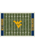 West Virginia Mountaineers 8x11 Homefield Interior Rug - Navy Blue