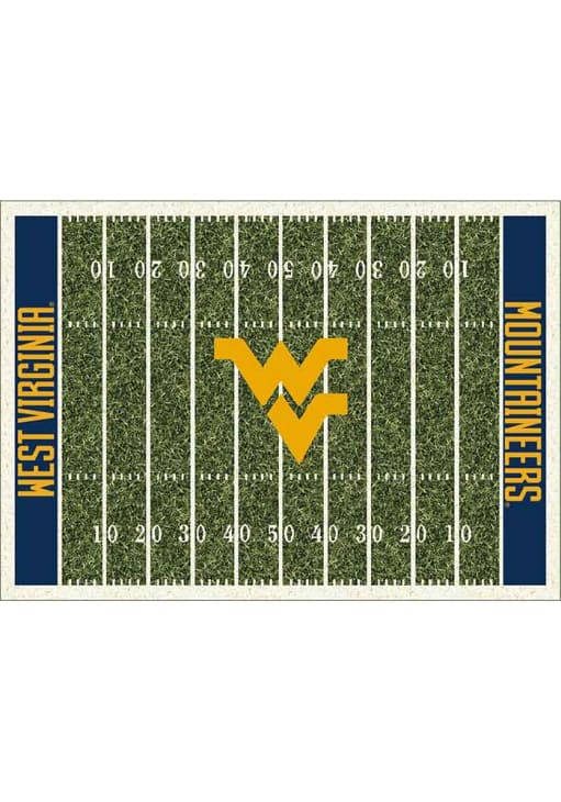 West Virginia Mountaineers 8x11 Homefield Interior Rug - Navy Blue