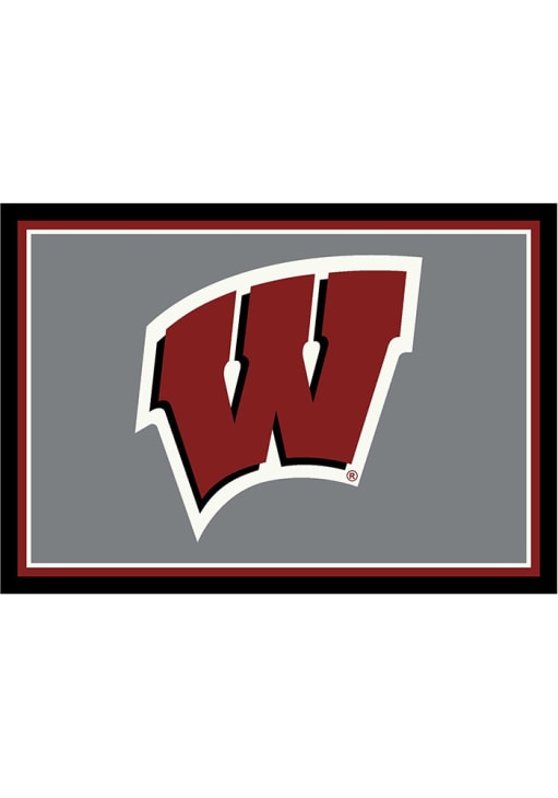 Wisconsin Badgers 6x8 Spirit Interior Rug - Red