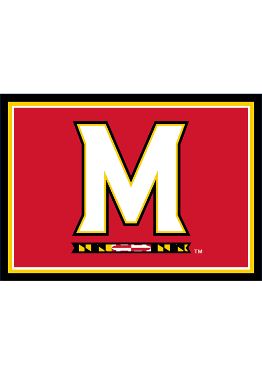 Maryland Terrapins 4x6 Spirit Interior Rug - Red