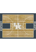 Kentucky Wildcats 8x11 Courtside Interior Rug - Royal Blue