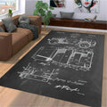 Willy's Jeep Patent Blueprint Area Rug TN1607261625