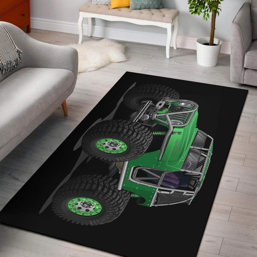 Rocktoy Jeep Green Area Rug TN1607261627