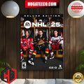 A First In EA Sports NHL History 3 Brothers On The Same Cover NHL 25 Deluxe Edition Hughes Brothers Poster Canvas