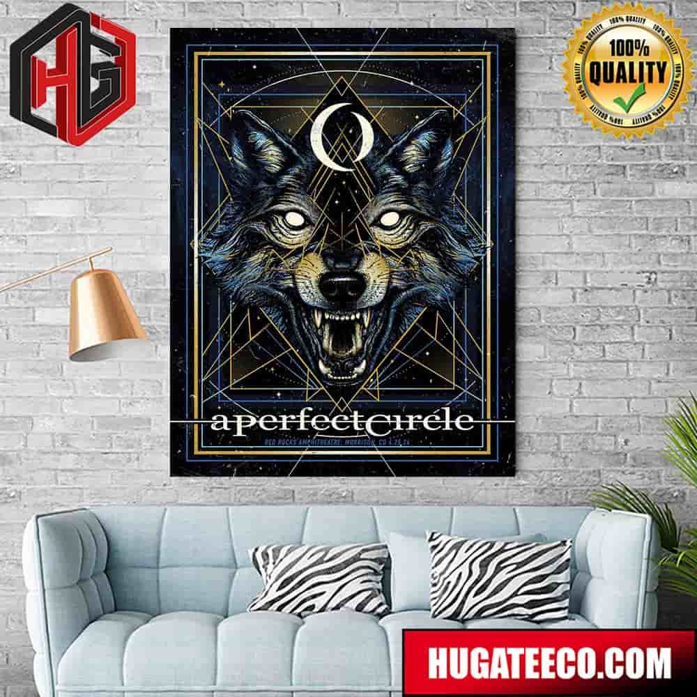 A Perfect Circle Show Tonight‚Äôs Poster For Morrison Co On April 25th 2024 Poster Canvas