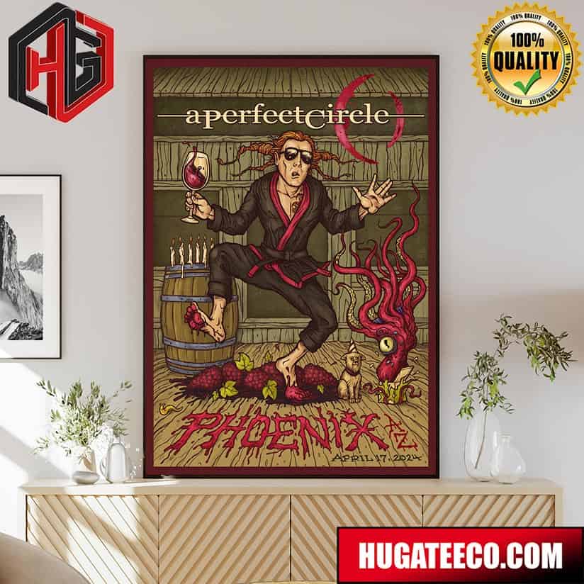 A Perfect Circle Tonight‚Äôs Poster For Phoenix Az By Tim Butler Limited Poster April 17 2024 Poster Canvas