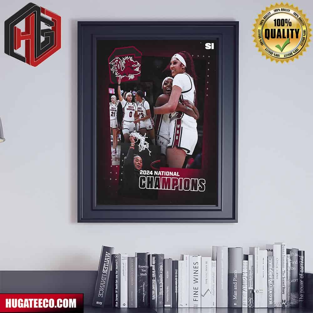 A Perfect Season For South Carolina Women‚Äôs Basketball 2024 National Champions NCAA March Madness Poster Canvas