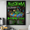 Alestorm UK And Ireland Tour 2027 For January Dates Tour With Battle Beast And Wizardthrone Home Decor Poster Canvas