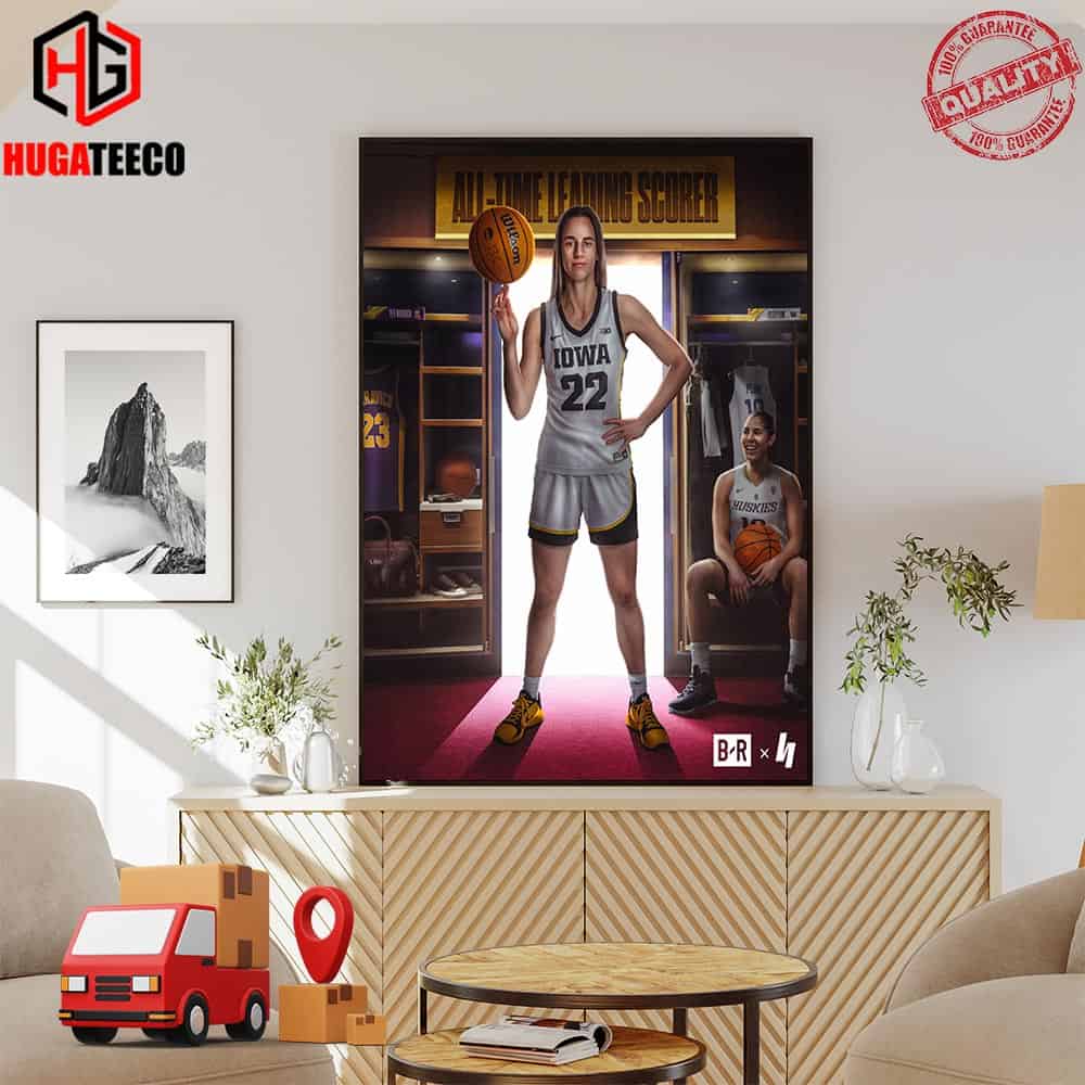 All-time Leading Scorer Announces Caitlin Clark Become The NCAA‚Äôs Men‚Äôs And Women‚Äôs Poster Canvas