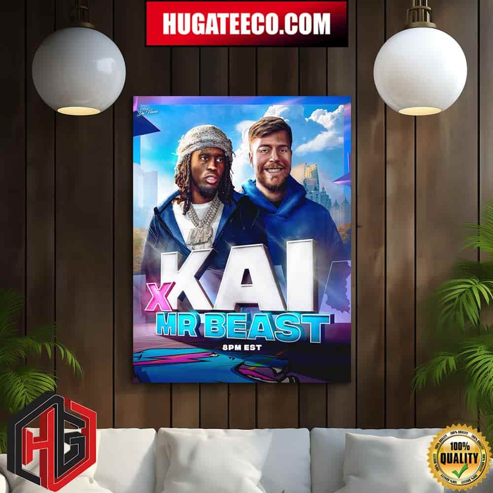 Amp Kai X Mr Beast Stream Tonight July 3rd At 8pm Est Be There War Starts Home Decor Poster Canvas