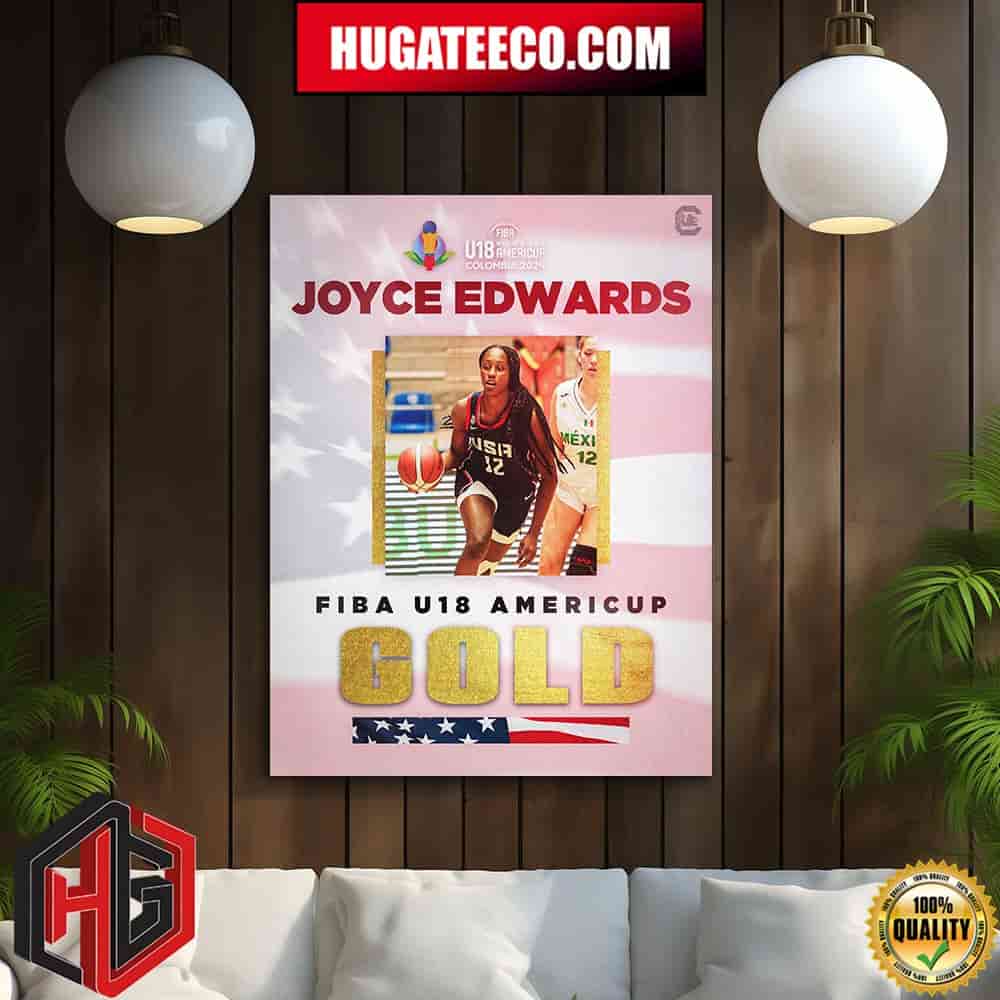 Another Gold Medal Gamecock Congrats Joyce Edwards Fiba U18 Women‚Äôs Americup Colombia 2024 Home Decor Poster Canvas