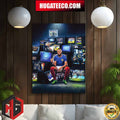 At The Age Of 25 Captain Kylian Mbappe Honoring The 80th Selection In Blue Tonight Home Decor Poster Canvas