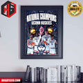Back-To-Back Titles For Uconn Huskie National Champions NCAA 2024 Poster Canvas