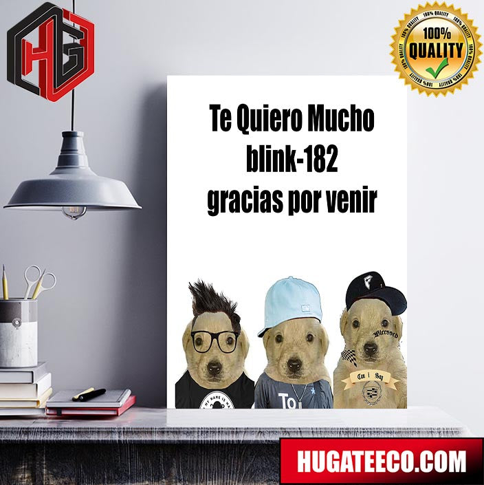 Blink-182 Competed For The First Time At The South American Pear Clpybrco On March Meme Poster Canvas