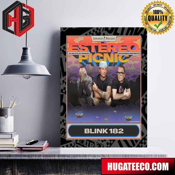 Blink-182 Festival Estereo Picnic 21-22-23 March Marzo At Parque Simon Bolivar Poster Canvas
