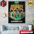 Boston Celtics Advance To The Eastern Conference Semifinals NBA Playoffs Presented By Google Pixel Poster Canvas