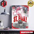 Boston University Back-To-Back Trips To The NCAA 2024 Men‚Äôs Frozen Four Saint Paul Mn Poster Canvas