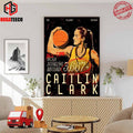 Caitlin Clark 3667 Points And Counting For The All-time NCAA Scoring Leader Poster Canvas