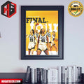 Caitlin Clark And Iowa Hawkeyes Teams Back To Back Final Four NCAA March Madness Poster Canvas