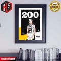Caitlin Clark Becomes The First Men‚Äôs Or Women‚Äôs NCAA Di Player To Make 200 3-Pointers In A Single Season Poster Canvas