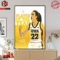 Caitlin Clark Iowa Hawkeyes Is A Naismith Player Of The Year Semifinalist Poster Canvas