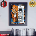 Caitlin Clark Iowa Hawkeyes Sets A Single-Season Record For The Most Points Scored In DI Women‚Äôs Basketball History Poster Canvas