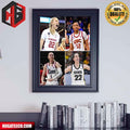 Cameron Brink Caitlin Clark JuJu Watkins Paige Bueckers Is 4 Naismith Women‚Äôs College Player Of The Year Finalists Poster Canvas