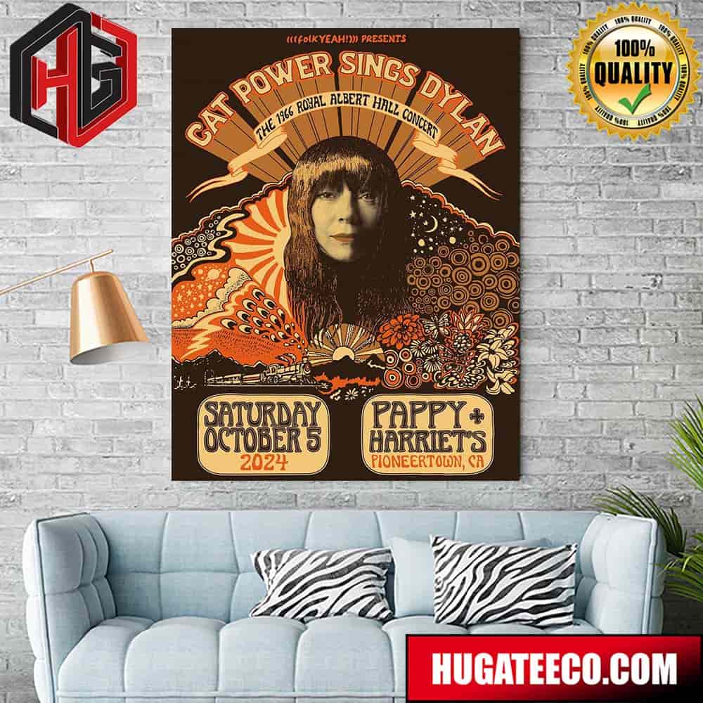 Cat Power Sings Dylan The 1966 Royal Albert Hall Concert Saturday October 5 2024 Happy Harriet‚Äôs Pioneertown Ca Home Decor Poster Canvas