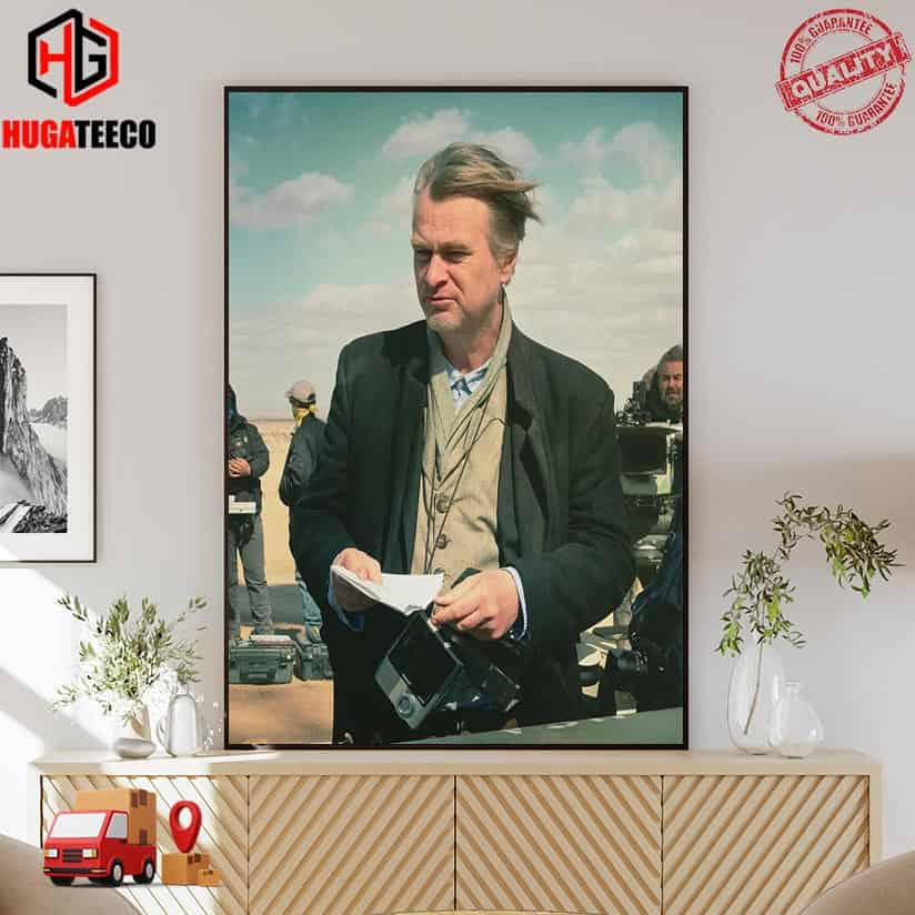 Christopher Nolan Wins Best Director At The Oscars 2024 Poster Canvas