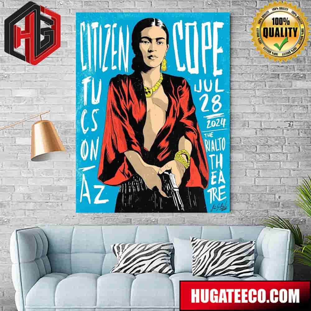 Citizen Cope Tucson Az 2024 Jul 28 2027 The Rialto Theatre Home Decor Poster Canvas
