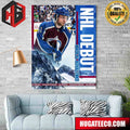 Congrats Nikolai Kovalenko Debut Colorado Avalanche NHL Poster Canvas